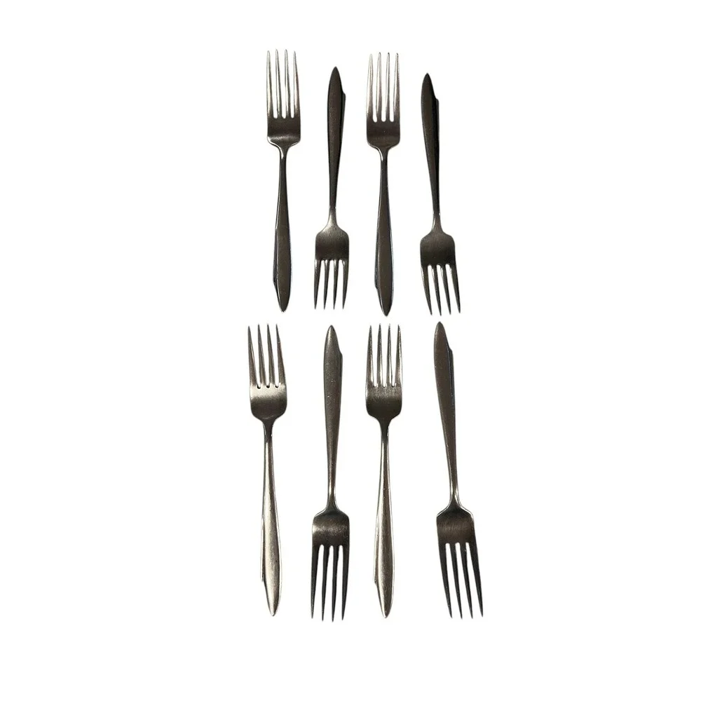 67 Pcs Vintage Stainless Steel Flatware Mid Century Modern Japan